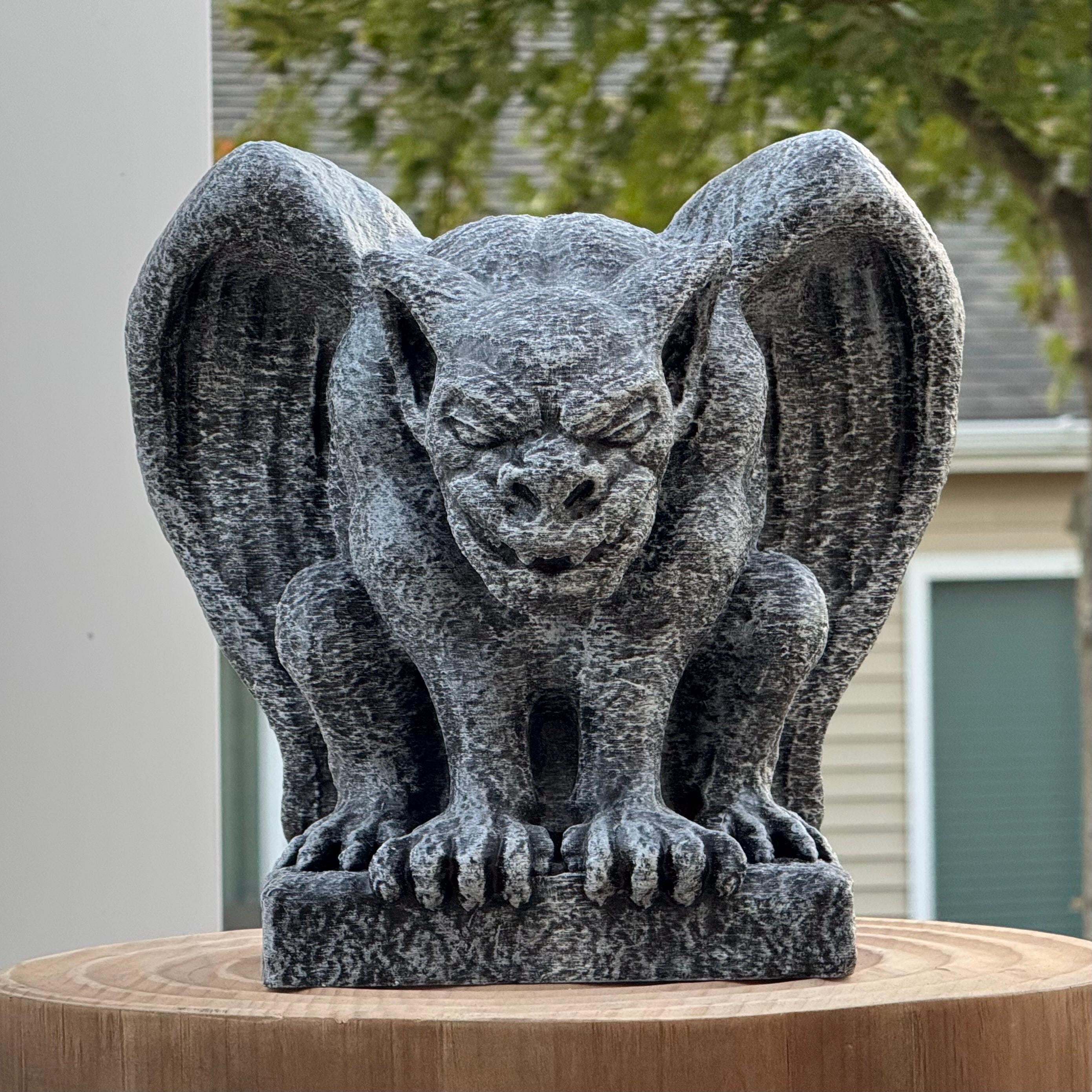Gothic Gargoyle Statue, Weatherproof Resin Garden Decor - Etsy