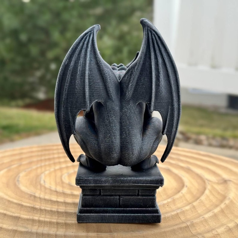 Gargoyle Statue Gothic Gargoyle Sculpture Dark Fantasy Creature Decor ...
