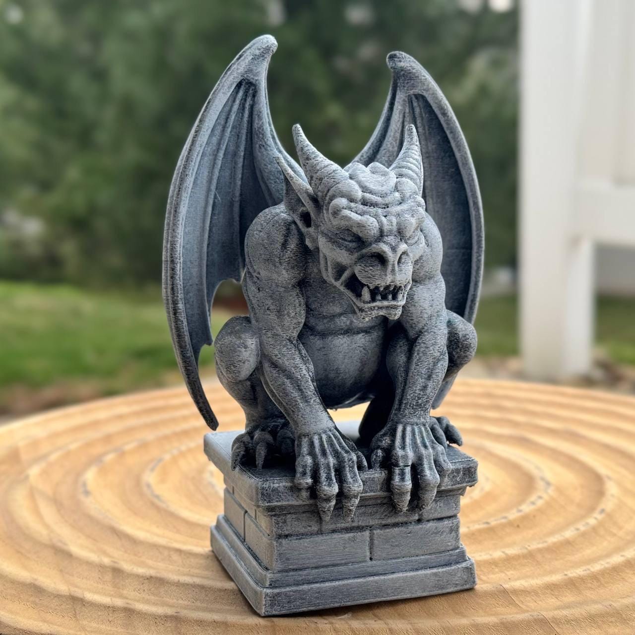Gargoyle Display Gargoyle Statue Gothic Demon Sculpture Fantasy Creature Decor Dark ...