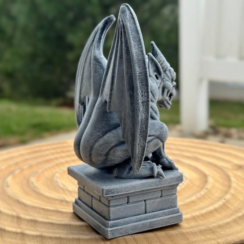 Gargoyle Display Gargoyle Statue Gothic Demon Sculpture Fantasy Creature Decor Dark ...