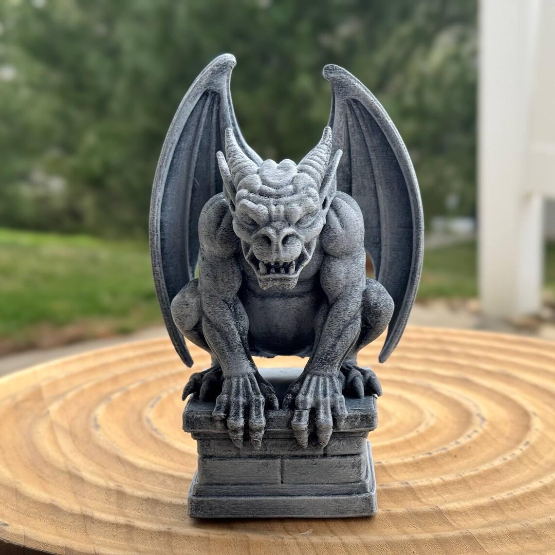 Gargoyle Display Gargoyle Statue Gothic Demon Sculpture Fantasy Creature Decor Dark ...