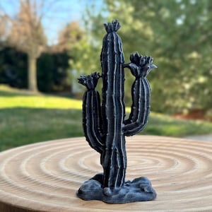 Cactus Sculpture Desert Decor Southwestern Home Decor Cactus Statue Rustic Decor Western Style Decor Shelf Table Ornament Gift