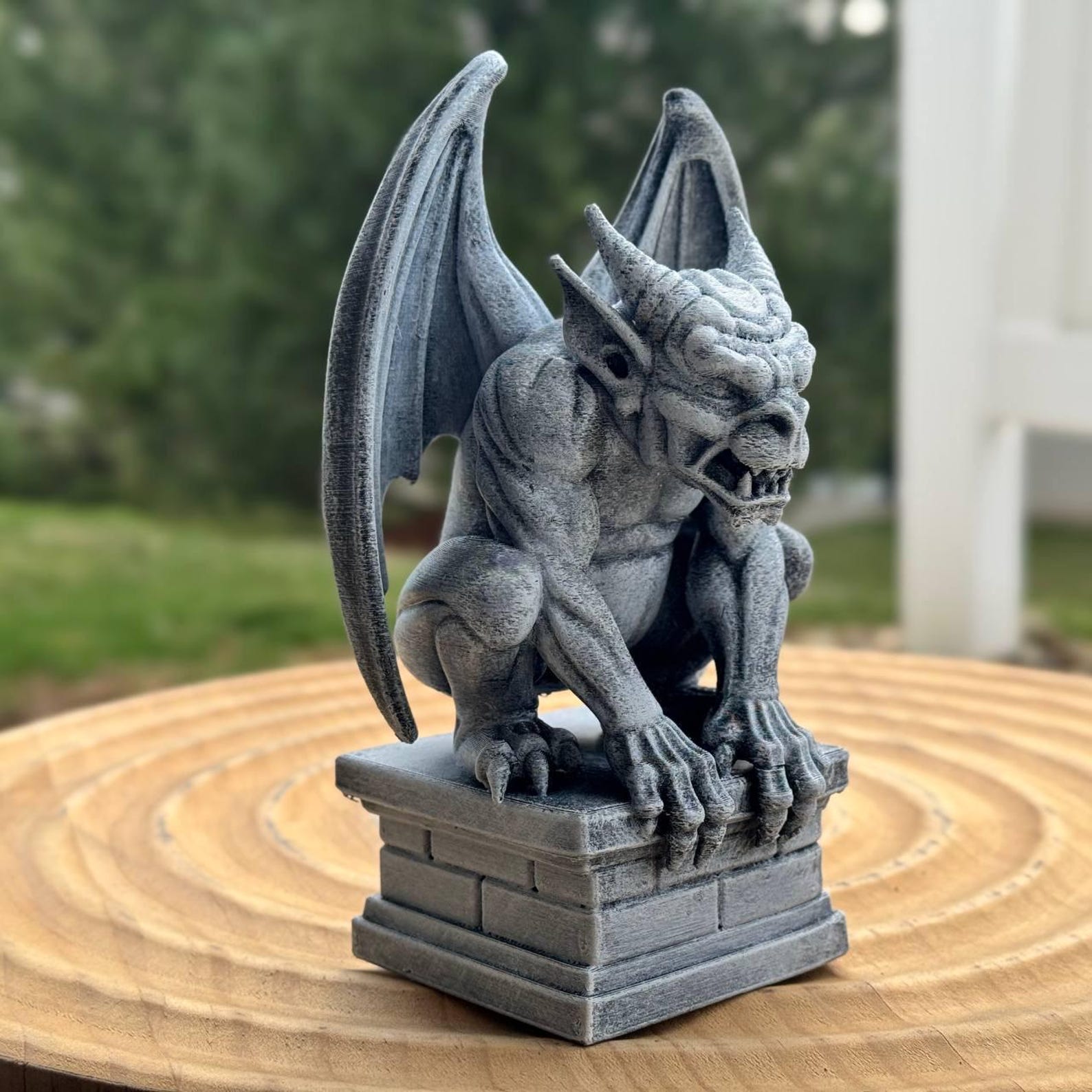 Gargoyle Display Gargoyle Statue Gothic Demon Sculpture Fantasy Creature Decor Dark ...