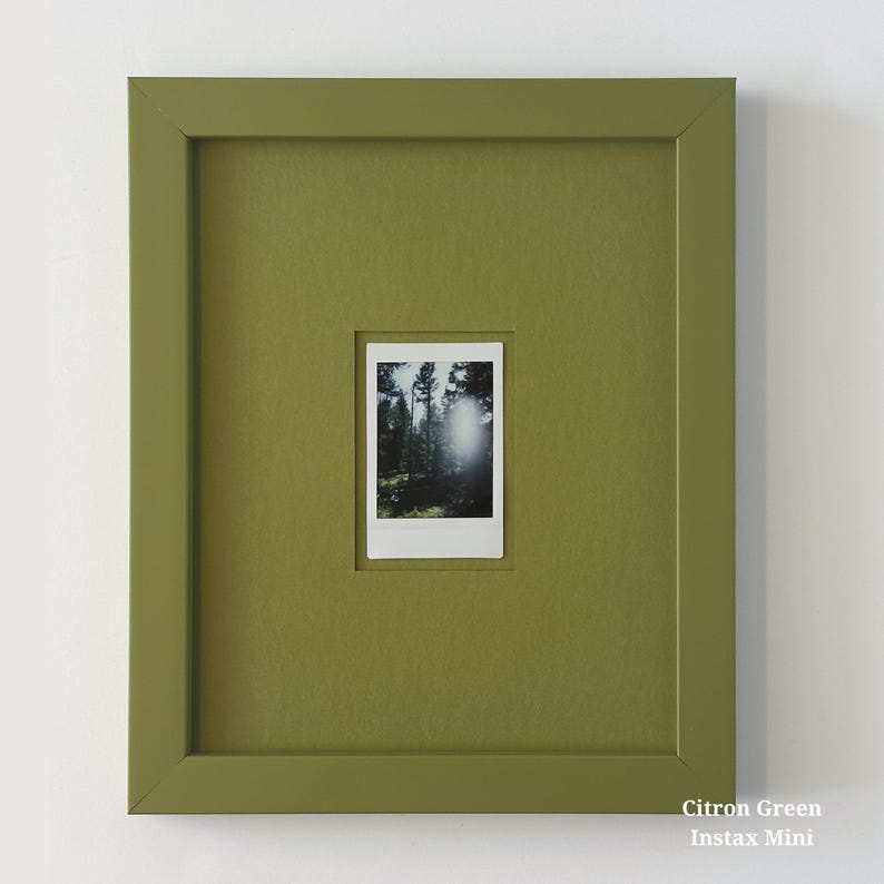 Kleurrijke polaroidfotolijst: modern monochromatisch decor, 8 x 10, gemaakt in Ohio afbeelding 13