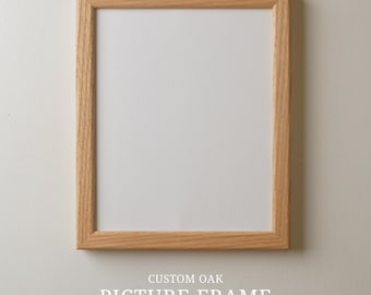 Solid Oak Picture Frame: 100% hardwood, made in Ohio