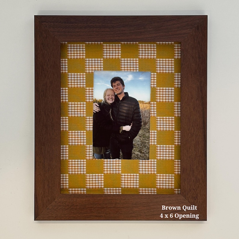 Custom Fabric Wrapped Photo Mat: Patterned 8x10 Picture Frame Mat image 19