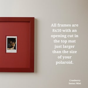 Kleurrijke polaroidfotolijst: modern monochromatisch decor, 8 x 10, gemaakt in Ohio afbeelding 5