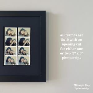 Monochromatic Photobooth Strip Frame: Modern 8x10 Photo Display image 4