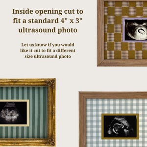 Tyginlindad ultraljudsfotomatta: 8x10 sonogram-minnessak bild 5