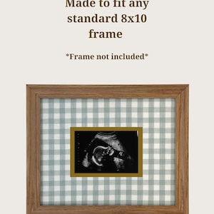 Tyginlindad ultraljudsfotomatta: 8x10 sonogram-minnessak bild 4