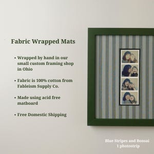 Fabric Wrapped Photo Booth Strip Mat: 8x10 Patterned Display image 4