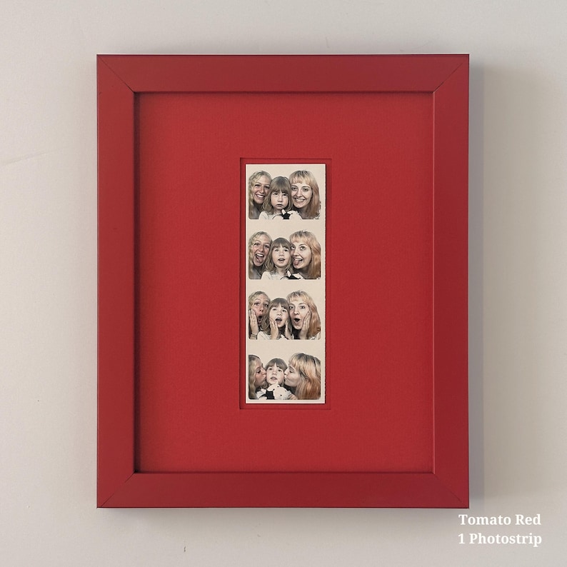 Monochromatic Photobooth Strip Frame: Modern 8x10 Photo Display image 9