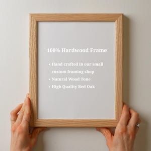 Solid Oak Picture Frame: 100% hardwood, made in Ohio immagine 2