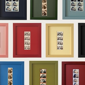Monochromatic Photobooth Strip Frame: Modern 8x10 Photo Display image 2