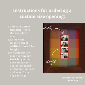 Fabric Wrapped Photo Booth Strip Mat: 8x10 Patterned Display image 8