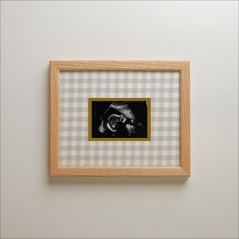 Tyginlindad ultraljudsfotomatta: 8x10 sonogram-minnessak bild 1