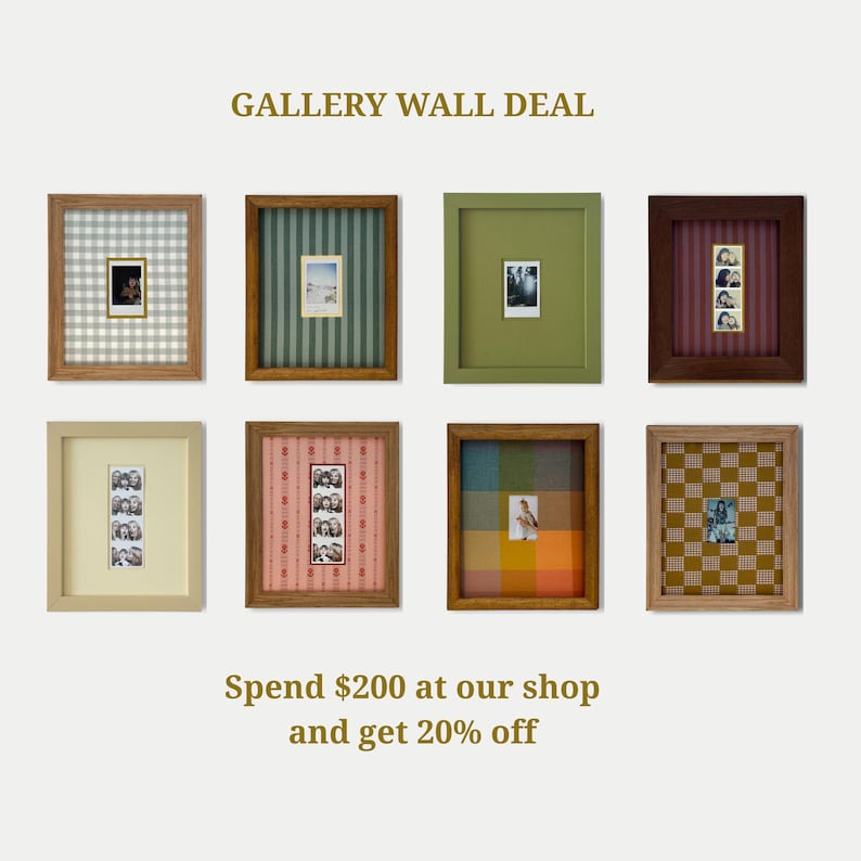 Custom Fabric Wrapped Photo Mat: Patterned 8x10 Picture Frame Mat image 20