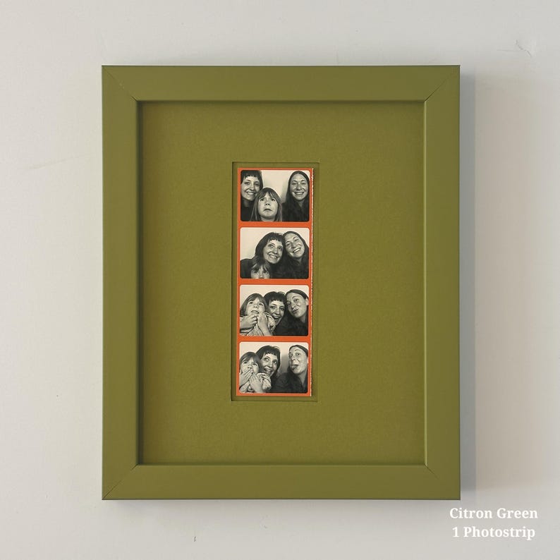 Monochromatic Photobooth Strip Frame: Modern 8x10 Photo Display image 8