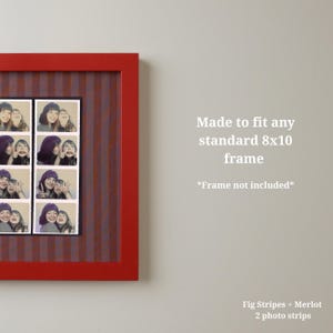 Fabric Wrapped Photo Booth Strip Mat: 8x10 Patterned Display image 5
