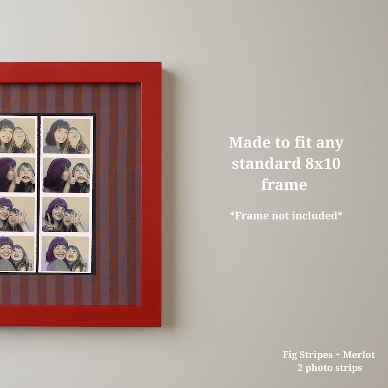 Fabric Wrapped Photo Booth Strip Mat: 8x10 Patterned Display image 5