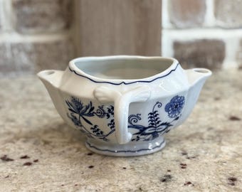Blue Danube Gravy Separator Blue Onion Japan Vintage Sauce Pourer Kitchenware