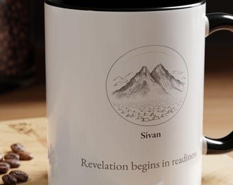 Sivan - Jewish Contemplative Mug from the Calendar | Jewish Coffee Mug | Jewish Gifts