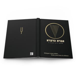 Avra KeDavra Journal - Mystical Black & Gold Notebook image 1