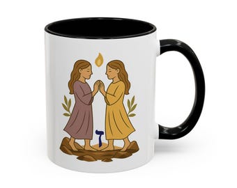 Gemini Kabbalah Zodiac Mug Mazal Teomim Sivan | Jewish Astrology Coffee Cup with Poem and Symbolic Art | Kabbalistic Birthday Gift