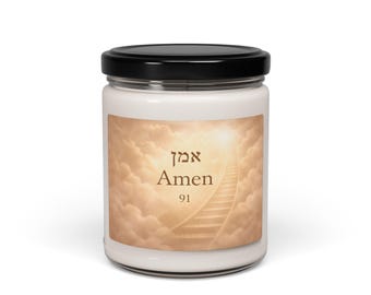 Amen | 91 - The Seal of Prayer | Mystical Jewish Candle of Completion and Ascent