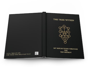 Kabbalah Reflection Journal through the Ten Sefirot featuring the Tree of Manifestation | Tree of Life Kabalistic Design by Path of The Tree