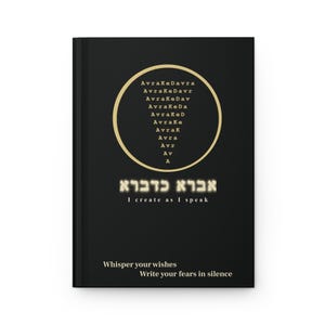 Avra KeDavra Journal - Mystical Black & Gold Notebook image 3