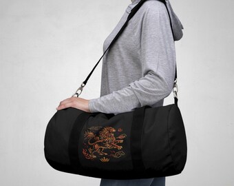 Gevurah Duffel Bag - Ritual Travel Vessel of Strength & Discipline