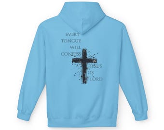 Philippians 2:11 Cross Hoodie | Scriptural Faith Sweatshirt