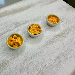 Miniature Polymer Clay Dollhouse Macaroni and Cheese 1:6 Scale