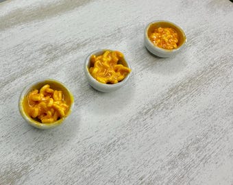 Miniature Polymer Clay Dollhouse Macaroni and Cheese 1:6 Scale