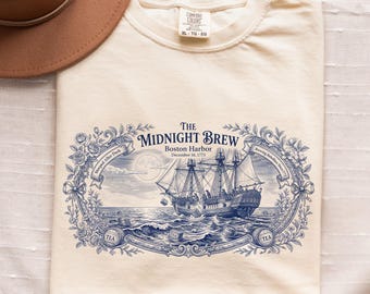 Boston Tea Party Funny 4th of July T-Shirt, Spilling The Tea Shirt, Independence Day Gift
