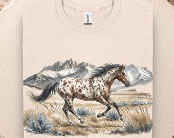 Vintage Appaloosa Horse Shirt, Horseback Rider T-Shirt, Horse Lovers Gift, Equestrian Crewneck