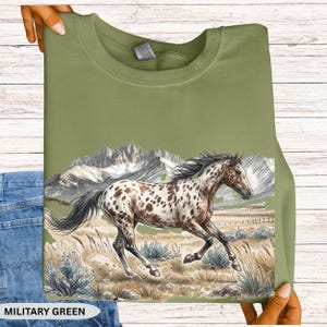 Vintage Appaloosa Horse Shirt, Horseback Rider T-Shirt, Horse Lovers Gift, Equestrian Crewneck image 15