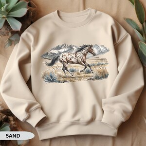 Vintage Appaloosa Horse Shirt, Horseback Rider T-Shirt, Horse Lovers Gift, Equestrian Crewneck image 14