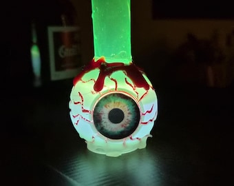 Light-Up Eyeball Shot Glass: Horror Halloween Party Decor