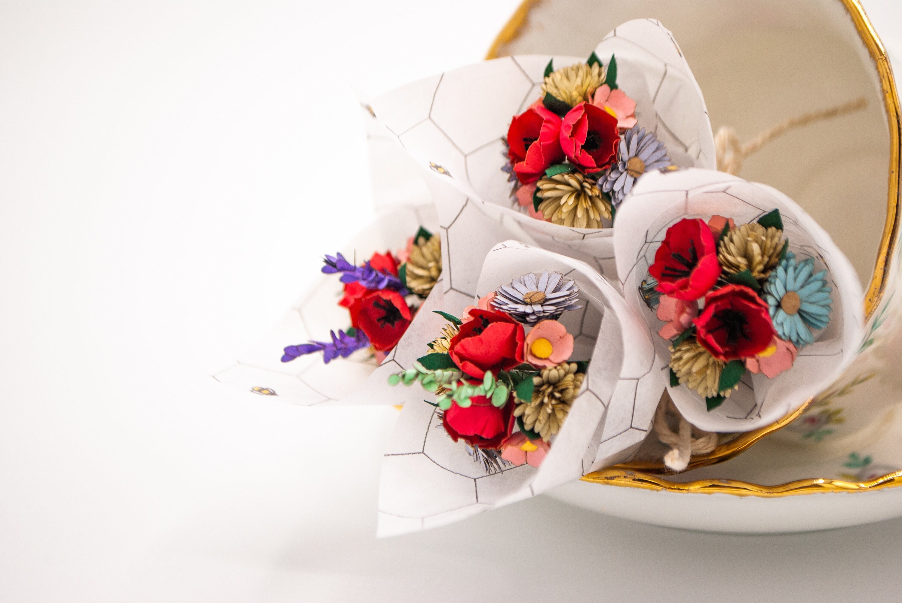 4pcs Floral Tape Florist Wraps DIY Flower Supplies for Bouquet Stem Wrapping, Size: 3.15 x 3.15 x 1.97