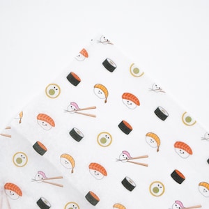 Carta velina per sushi, riciclata al 100%, confezione da 5 fogli