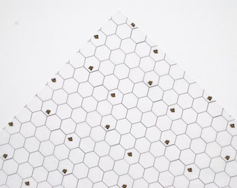 Papier de soie nid d’abeille, 100% recyclé, boîte de 5 feuilles