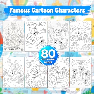 Può includere: Un libro da colorare con personaggi di cartoni animati famosi, tra cui Looney Tunes, Tom e Jerry, SpongeBob, Dora l'esploratrice e Paw Patrol. Il libro contiene 80 pagine da colorare.