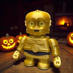 Chunk-3PO: 3D Printed Sci-Fi Droid Figure