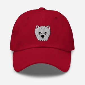 Westie Lover Hat - West Highland Terrier Baseball Cap - Cute Westie Hat - Unisex Embroidered Westie Hat