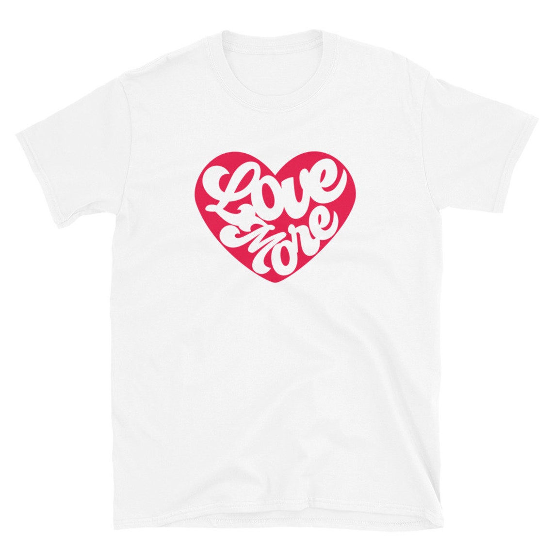Love Slogan T-shirt Heart Shirt Printed Graphic Tee Love - Etsy