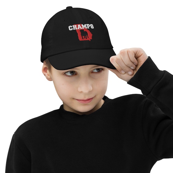 UGA Champs Hat Youth Size With Bulldog 