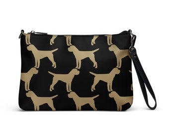 Border Terrier Crossbody Bag | Black & Tan Border Terrier Pattern | Dog Lover Handbag | Gifts for Dog Lovers by Hound and Thistle