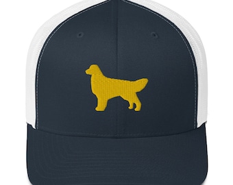 Golden Retriever Trucker Hat | Golden Retriever Lover Hat | Dog Mom Hat | Dog Dad Hat